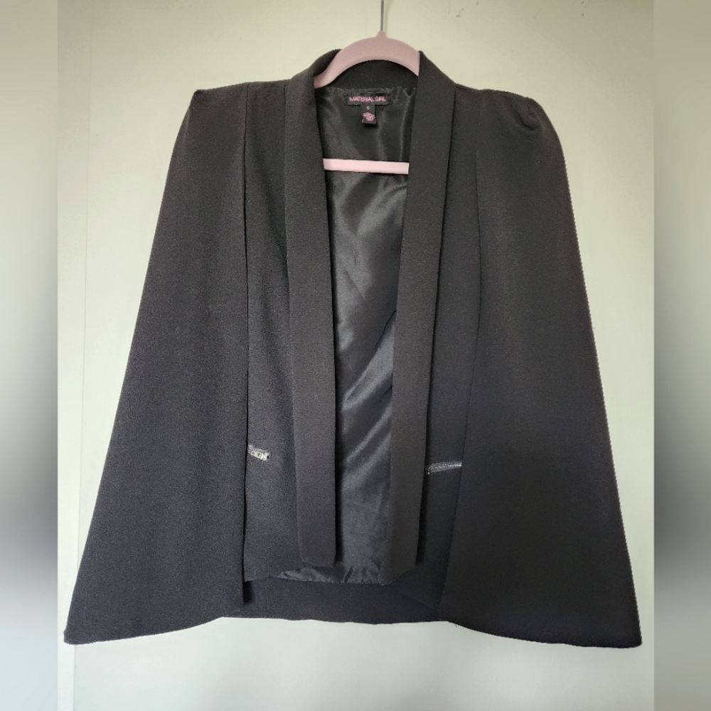 Material Girl Cape Blazer Size S